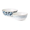 Lenox Blue Bay 2-pc. Porcelain Serving Bowl In White