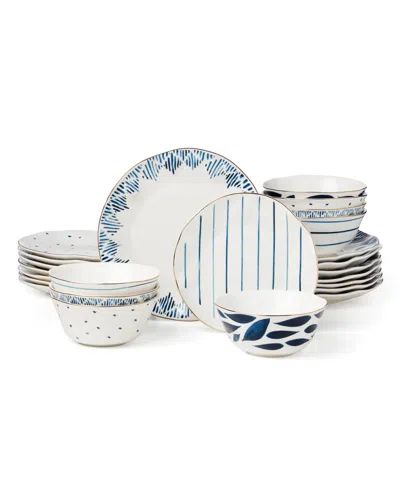 LENOX BLUE BAY 24 PC. DINNERWARE SET, SERVICE FOR 8