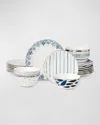 Lenox Blue Bay 24-piece Dinnerware Set In Blue