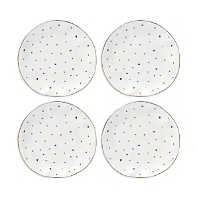 Lenox Blue Bay 4-piece Dinner Plate Set In White