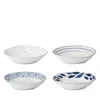 Lenox Blue Bay Dinner Bowls, Set Of 4 In White