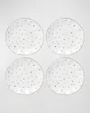 Lenox Blue Bay 4-piece Dinner Plate Set In White