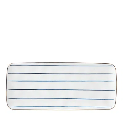 Lenox Blue Bay Hors D'oeuvres Tray In White