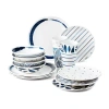 Lenox Blue Bay Melamine 16-pc. Melamine Dinnerware Set In White