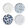 Lenox Blue Bay Melamine Assorted Accent Plates, Set Of 4