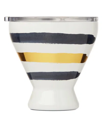 Lenox Blue Bay Stripe Stainless Steel Cocktail Tumbler