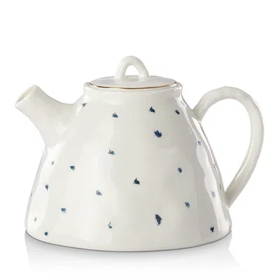 Lenox Blue Bay Teapot In White