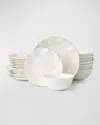 Lenox Blue Bay White 24-piece Dinnerware Set In White