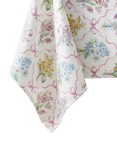 Lenox Bouquet Ribbon Delicate Tablecloth, 60" X 102" In Multi