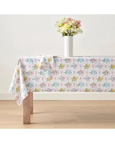 Lenox Bouquet Ribbon Tablecloth In White
