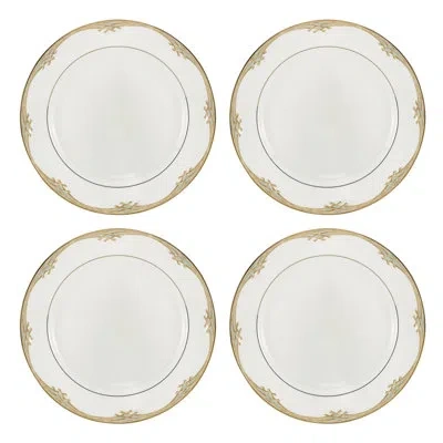 Lenox British Colonial Bamboo Dinner Plates, Set Of 4 In Brown