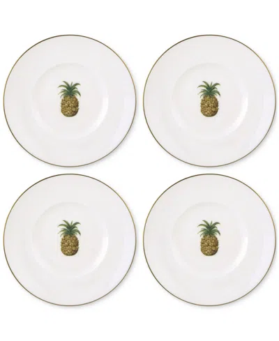 Lenox British Colonial Dessert Plates, Set Of 4 In White