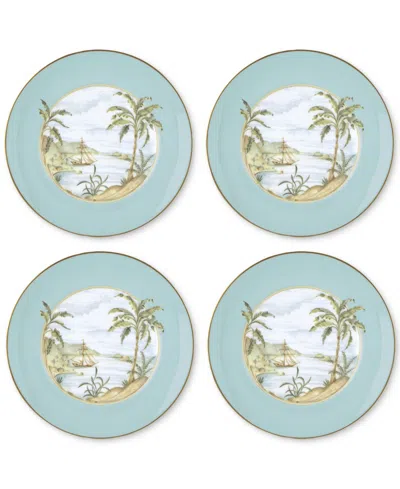 Lenox British Colonial Tradewind Accent Plates, Set Of 4 In White