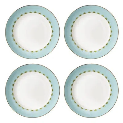 Lenox British Colonial Tradewind Dinner Plates, Set Of 4 In Blue