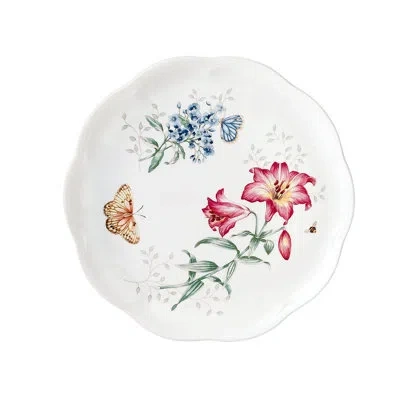 Lenox Butterfly Meadow 10.75" Dinner Plate In Blue;white;pink