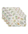Lenox Butterfly Meadow 13" X 19" Quilted Placemat Set Of 4
