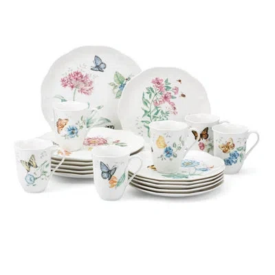 Lenox Butterfly Meadow 18-piece Dinnerware Set In White