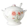 Lenox Butterfly Meadow 2 Piece Tureen & Ladle Set In White