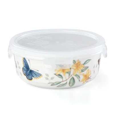 Lenox Butterfly Meadow 20 Oz. Food Storage Container In Blue;white