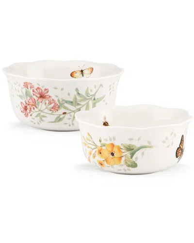 Lenox Butterfly Meadow 2pc Nesting Bowl Set In Multi
