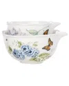 Lenox Butterfly Meadow 2pc Nesting Bowl Set In White