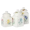 Lenox Butterfly Meadow 3 Piece Canister Set In White