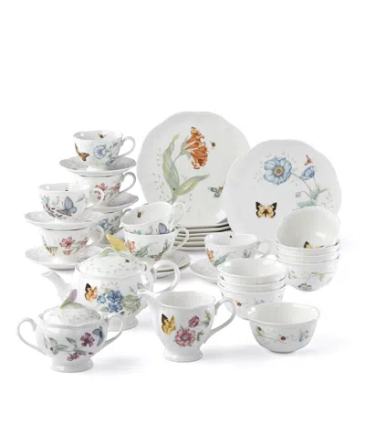Lenox Butterfly Meadow 37 Pc. Tea & Dessert Set, Service For 8, Exclusively At Macy's