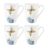 Lenox Butterfly Meadow Hydrangea 4 Piece Mug Set In Multi