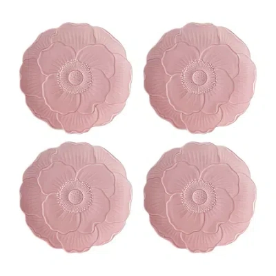 Lenox Butterfly Meadow 4-pc. Porcelain Appetizer Plate In Pink