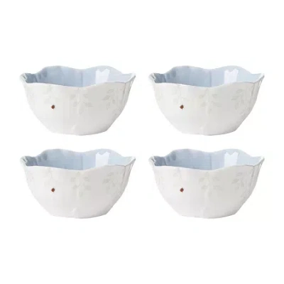 Lenox Butterfly Meadow 4-pc. Porcelain Dessert Bowl In Blue