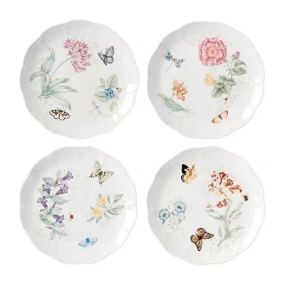 Lenox Butterfly Meadow 4-pc. Porcelain Dinner Plate In White