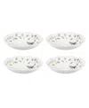 Lenox Butterfly Meadow 4-piece Pasta Bowl Set In Multi And White