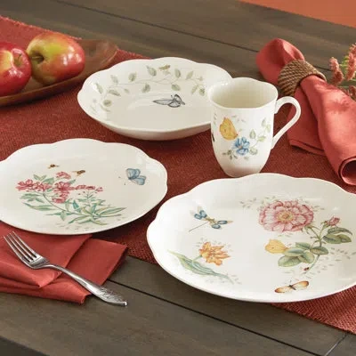 Lenox Butterfly Meadow 4 Piece Place Setting, Service For 1 In White