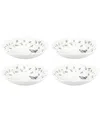 Lenox Butterfly Meadow 4pc Pasta Bowl Set In White