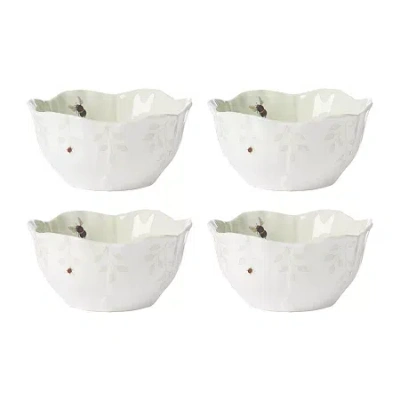 Lenox Butterfly Meadow 4-pc. Porcelain Ice Cream Bowl In Multi