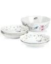 Lenox Butterfly Meadow 7pc Bowl Set In Multi