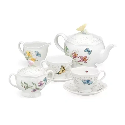 Lenox Butterfly Meadow 7-pc. Porcelain Tea Set In White
