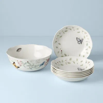 Lenox Butterfly Meadow 7-piece Bowl Set In White
