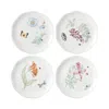 Lenox Butterfly Meadow 4-piece Accent Plate Set In White