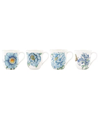 Lenox Butterfly Meadow Blue 4pc Mug Set