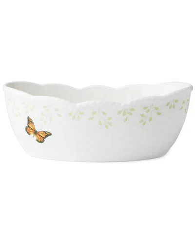 Lenox Butterfly Meadow Bread Basket In Multi And White