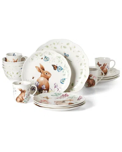 Lenox Butterfly Meadow Bunny 16pc Set In White