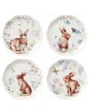 Lenox Butterfly Meadow Bunny Accent Plates, Set Of 4