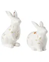 Lenox Butterfly Meadow Bunny Salt & Pepper Set