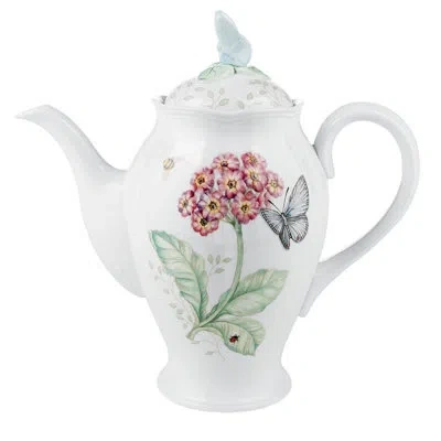 Lenox Butterfly Meadow Coffee Server With Lid In White
