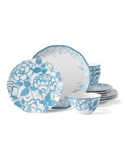 Lenox Butterfly Meadow Cottage 12 Pc. Dinnerware Set, Service For 4 In Cornflower Hue