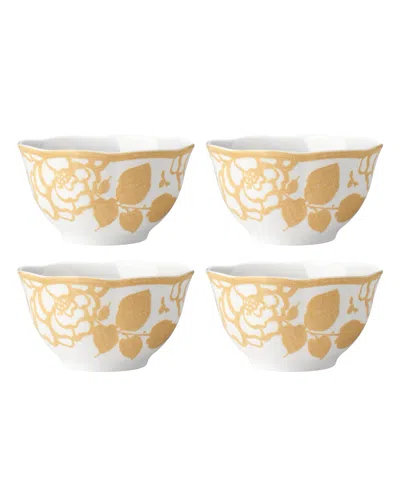 Lenox Butterfly Meadow Cottage Rice Bowls, Set Of 4 In Goldenrod