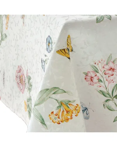 Lenox Butterfly Meadow Damask Tablecloth In White