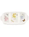 Lenox Butterfly Meadow 3 Compartment Divided Server In Multi
