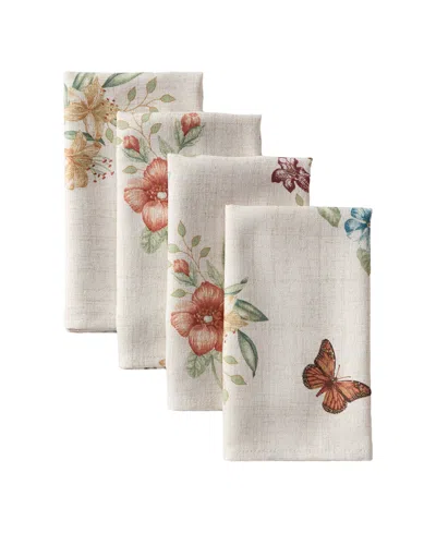 Lenox Set Of 4 Butterfly Meadow Fall Napkins In Multi